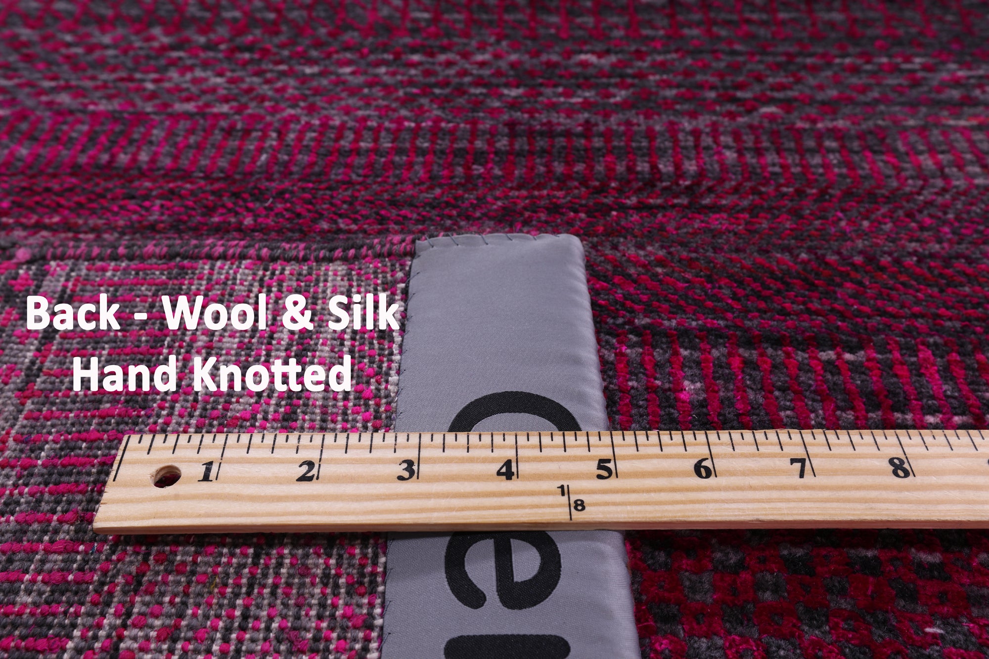 Pink Savannah Grass Handmade Wool & Silk Rug - 9' 10" X 19' 9" - Golden Nile