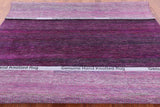 Purple Savannah Grass Handmade Wool & Silk Rug - 8' 0" X 9' 11" - Golden Nile