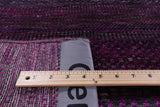 Purple Savannah Grass Handmade Wool & Silk Rug - 8' 0" X 9' 11" - Golden Nile