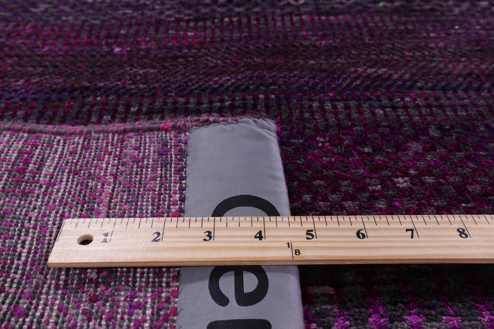 Purple Savannah Grass Handmade Wool & Silk Rug - 8' 0" X 9' 11" - Golden Nile