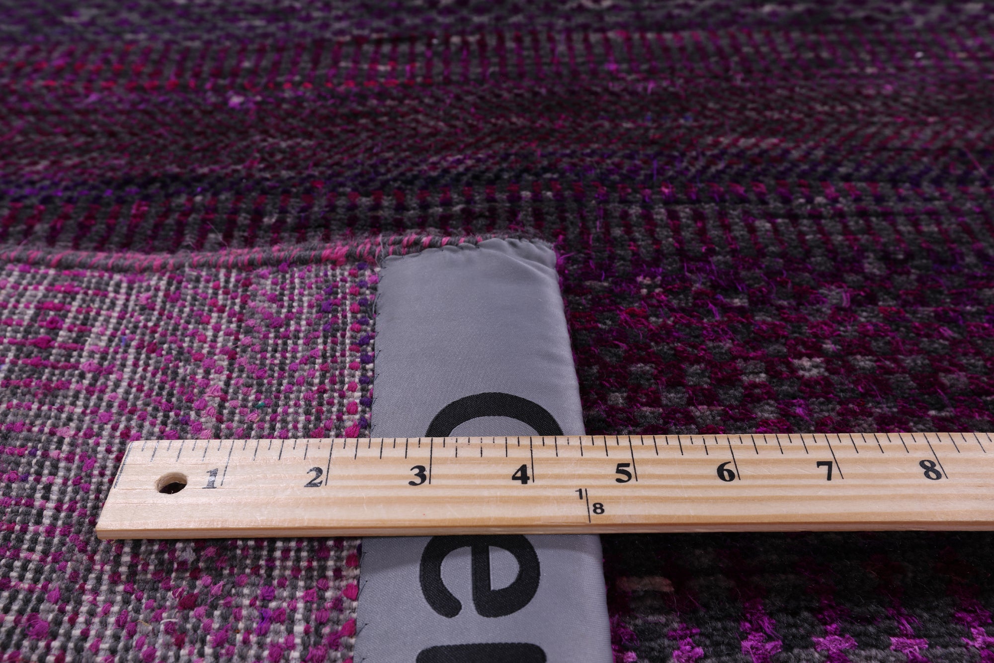 Purple Savannah Grass Handmade Wool & Silk Rug - 8' 0" X 9' 11" - Golden Nile
