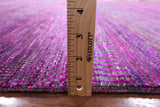 Purple Savannah Grass Handmade Wool & Silk Rug - 8' 0" X 9' 11" - Golden Nile