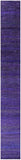 Purple Savannah Grass Hand Knotted Wool & Silk Runner Rug - 2' 7" X 21' 5" - Golden Nile