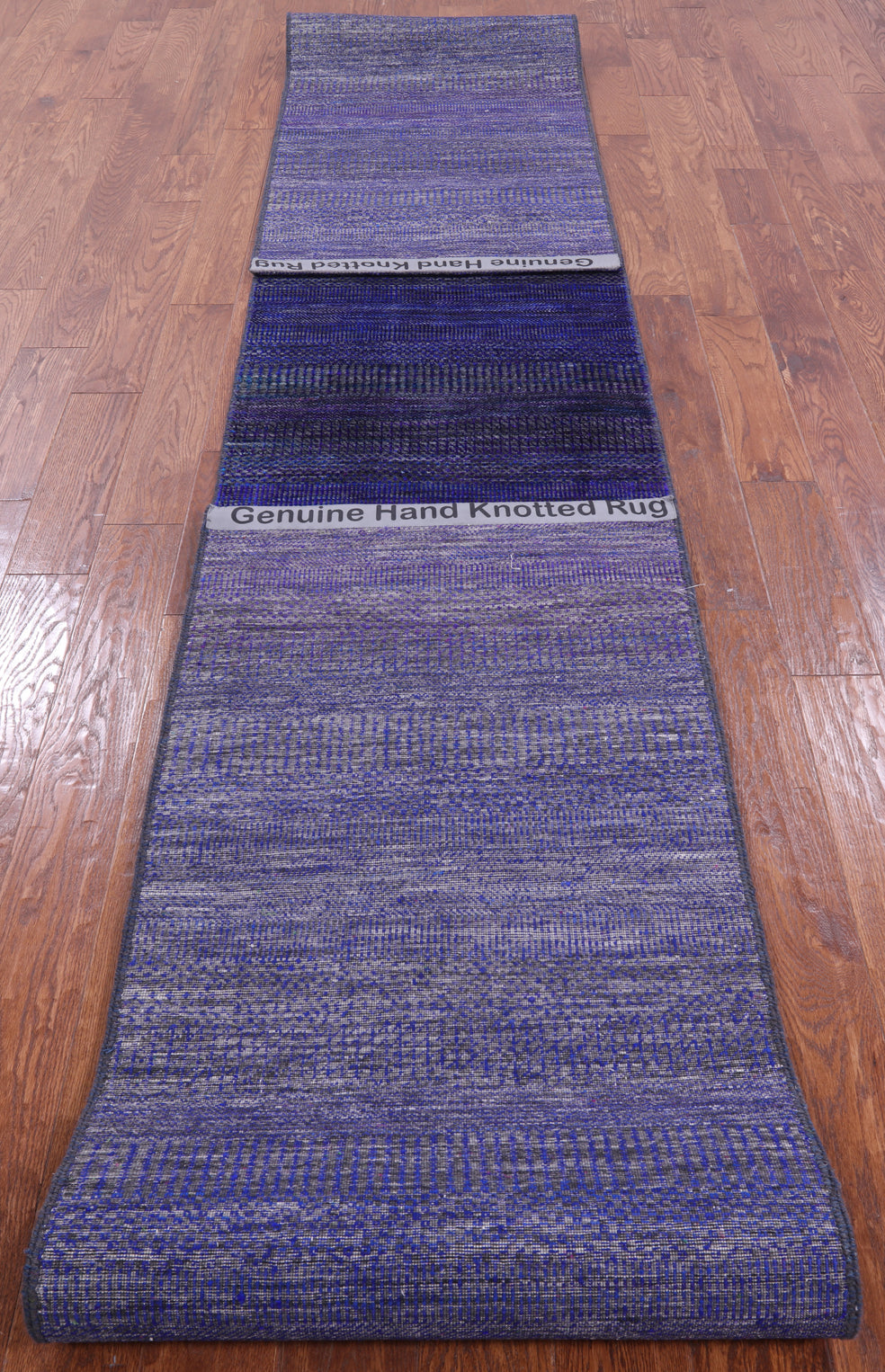 Savannah Grass Handmade Wool & Silk Runner Rug - 2' 5" X 19' 9" - Golden Nile