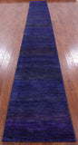 Savannah Grass Handmade Wool & Silk Runner Rug - 2' 5" X 19' 9" - Golden Nile