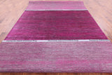 Pink Savannah Grass Hand Knotted Wool & Silk Rug - 8' 0" X 15' 8" - Golden Nile