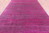 Pink Savannah Grass Hand Knotted Wool & Silk Rug - 8' 0" X 15' 8" - Golden Nile