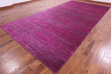 Pink Savannah Grass Hand Knotted Wool & Silk Rug - 8' 0" X 15' 8" - Golden Nile