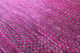 Pink Savannah Grass Hand Knotted Wool & Silk Rug - 8' 0" X 15' 8" - Golden Nile