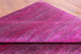 Pink Savannah Grass Hand Knotted Wool & Silk Rug - 8' 0" X 15' 8" - Golden Nile