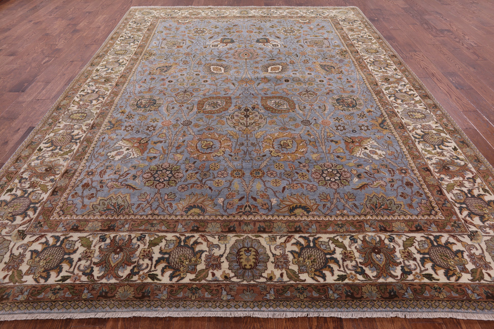 Persian Tabriz Hand Knotted Wool Rug - 9' 2" X 12' 1" - Golden Nile