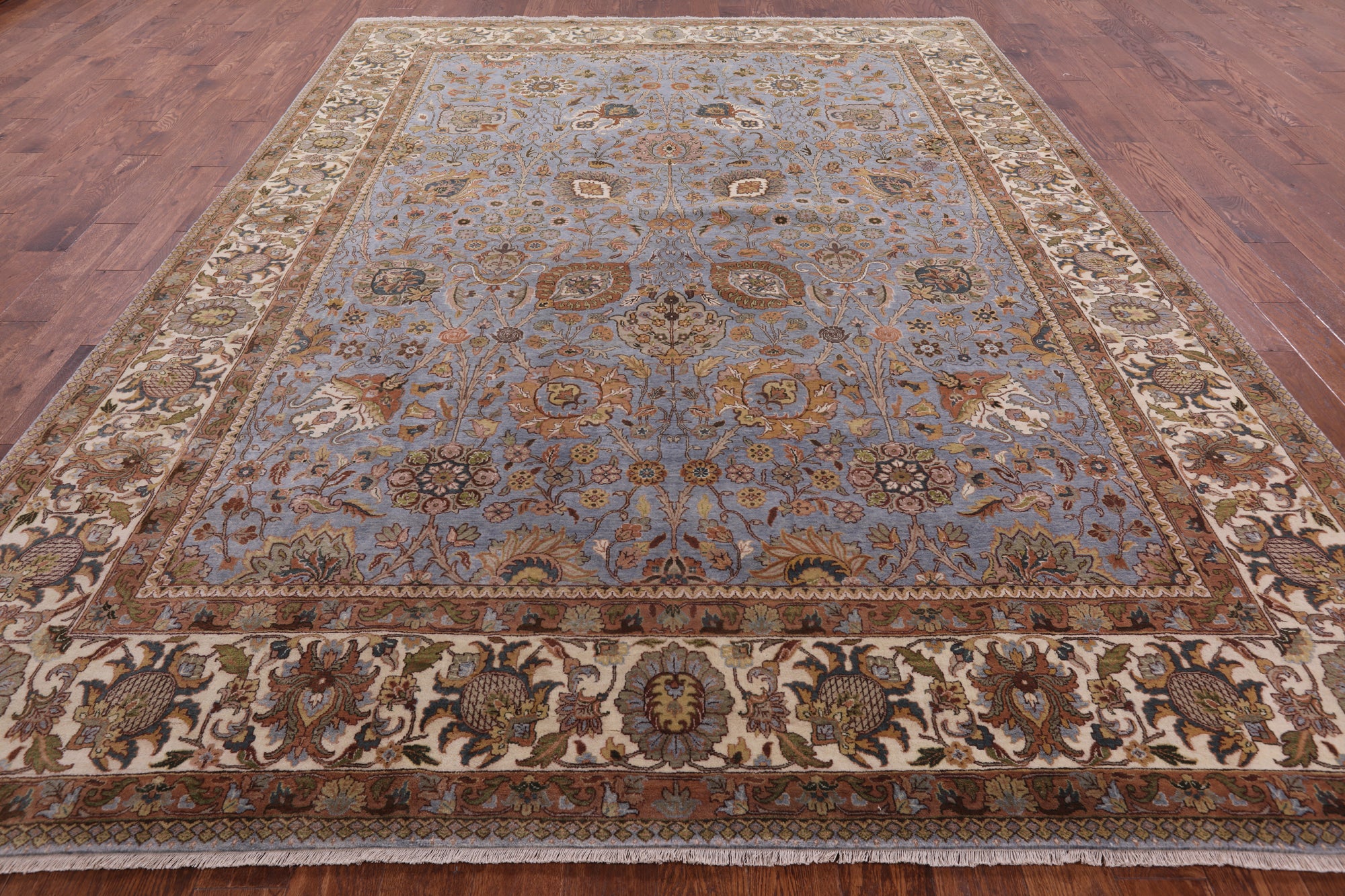Persian Tabriz Hand Knotted Wool Rug - 9' 2" X 12' 1" - Golden Nile