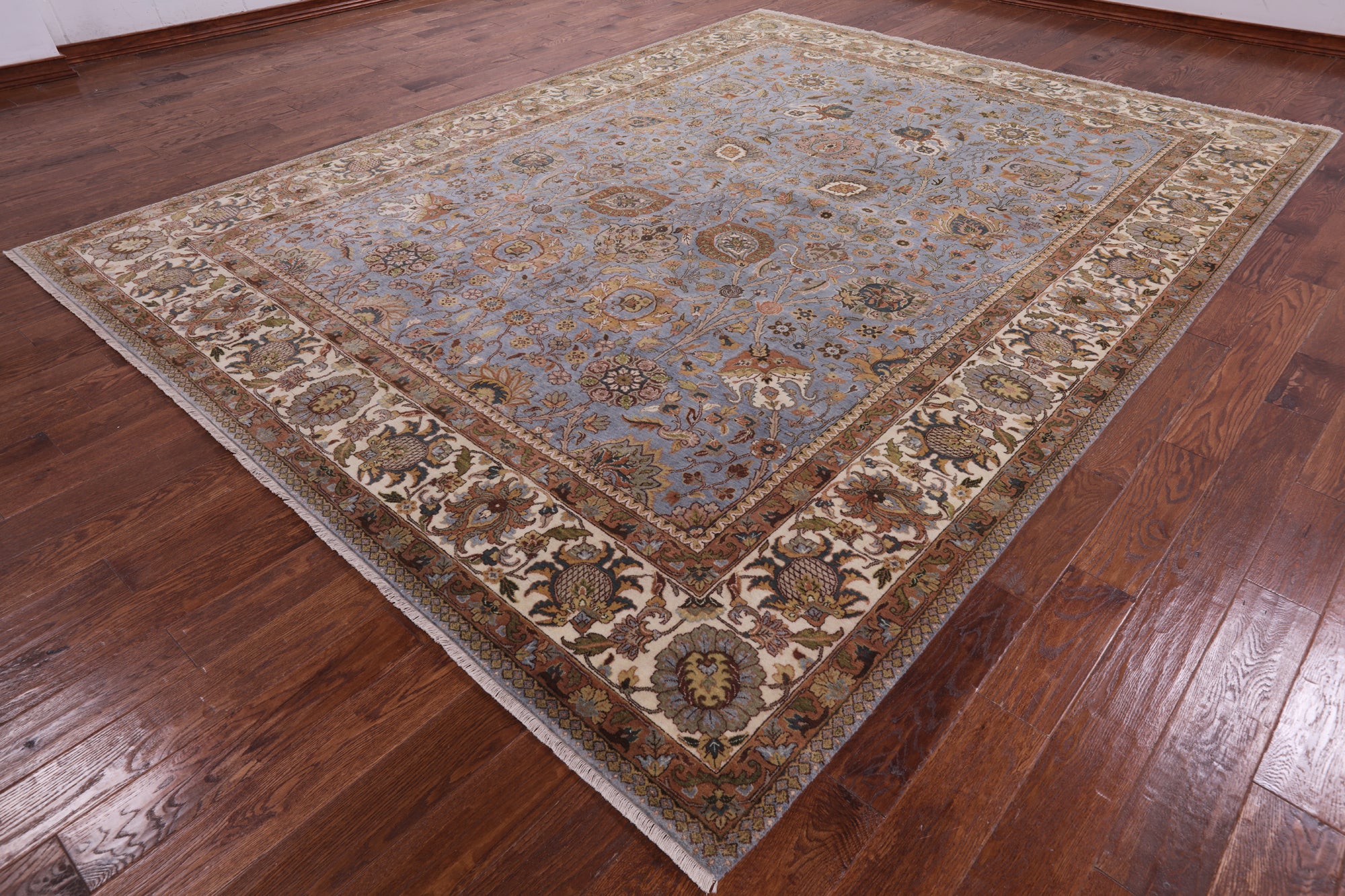 Persian Tabriz Hand Knotted Wool Rug - 9' 2" X 12' 1" - Golden Nile