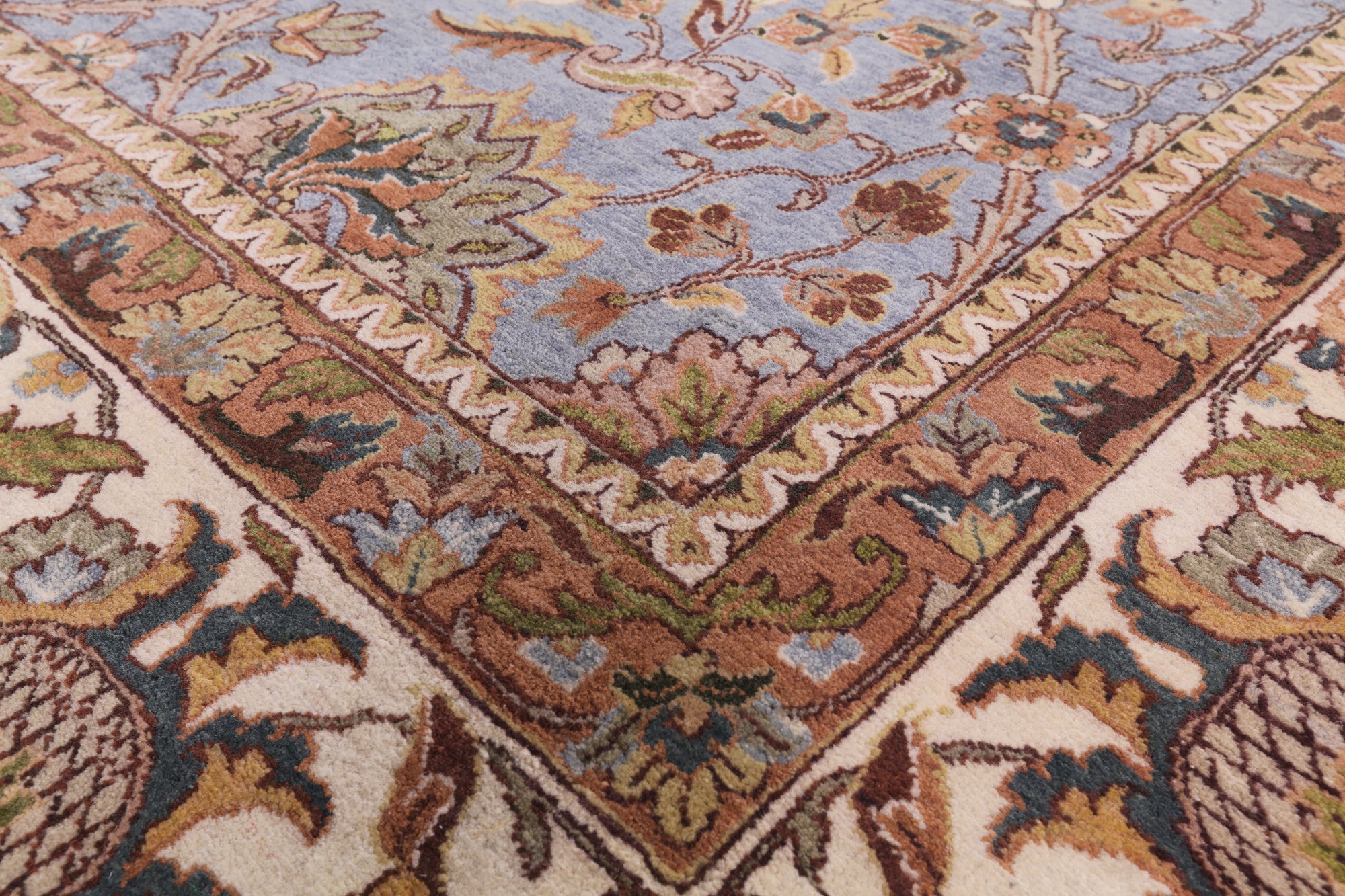 Persian Tabriz Hand Knotted Wool Rug - 9' 2" X 12' 1" - Golden Nile