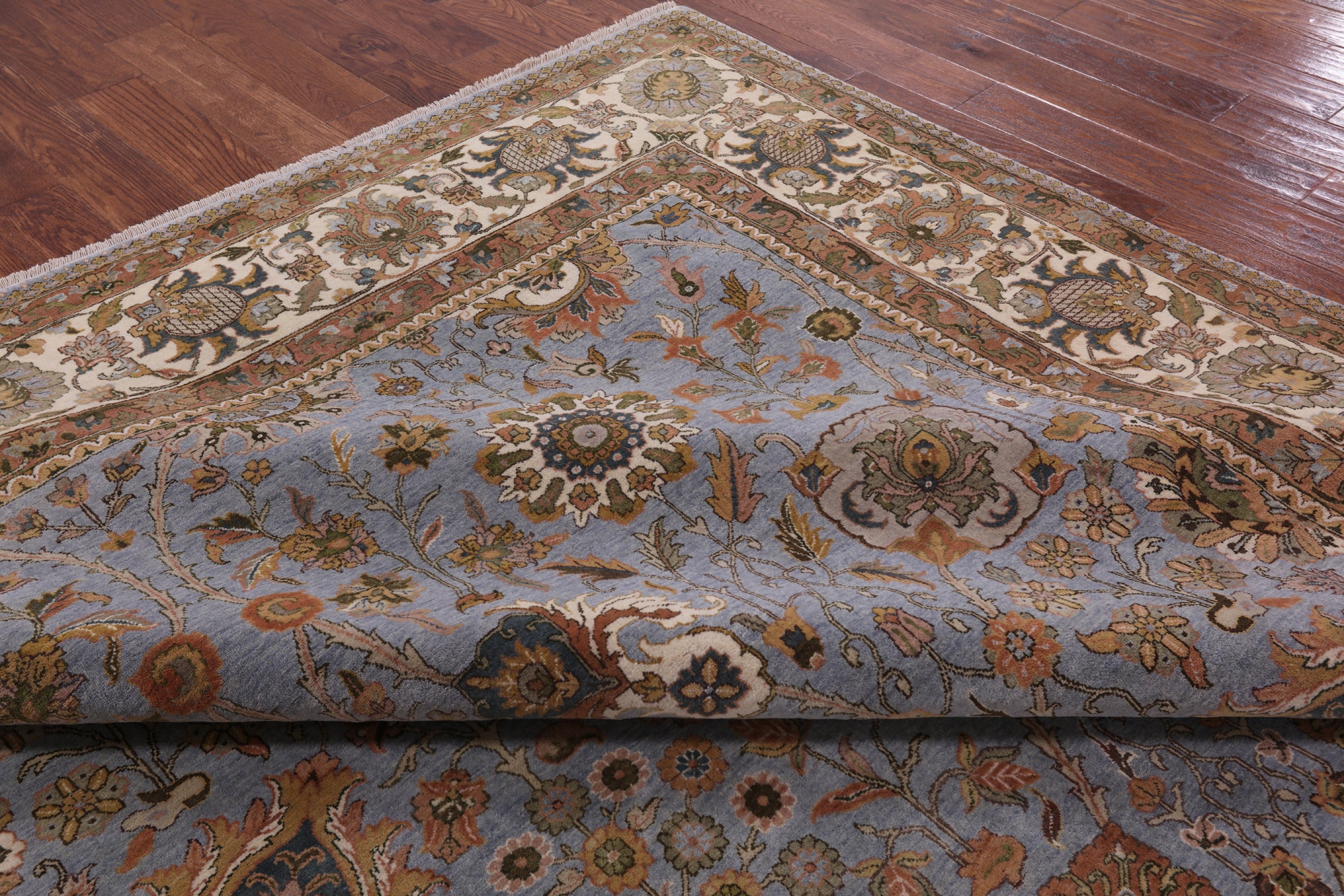 Persian Tabriz Hand Knotted Wool Rug - 9' 2" X 12' 1" - Golden Nile