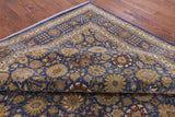 Blue Persian Tabriz Hand Knotted Wool Rug - 8' 10" X 11' 11" - Golden Nile