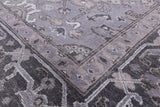 Grey Persian Fine Serapi Hand Knotted Wool Rug - 8' 3" X 9' 10" - Golden Nile