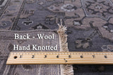 Grey Persian Fine Serapi Hand Knotted Wool Rug - 8' 3" X 9' 10" - Golden Nile