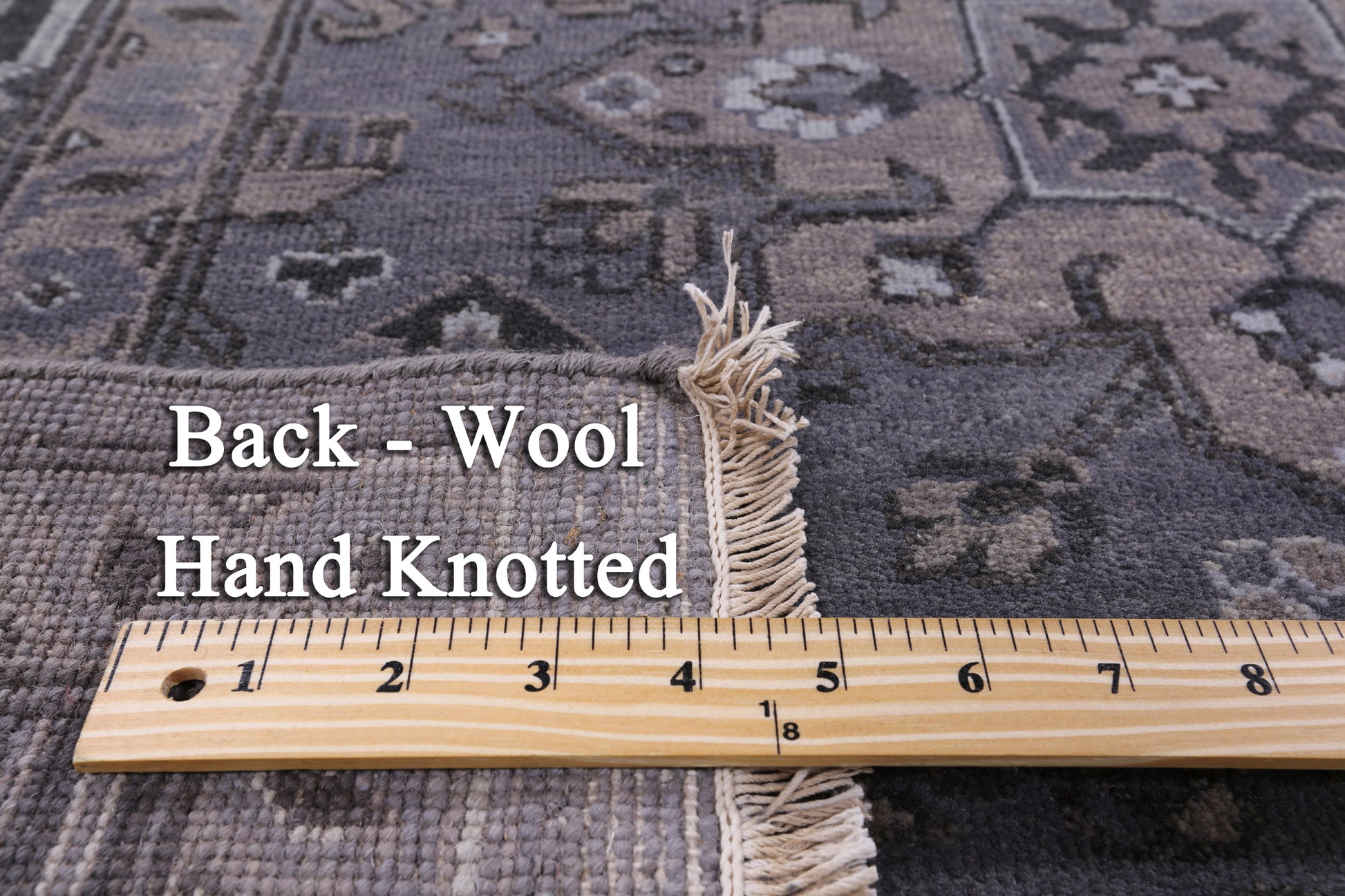 Grey Persian Fine Serapi Hand Knotted Wool Rug - 8' 3" X 9' 10" - Golden Nile