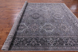 Grey Persian Fine Serapi Hand Knotted Wool Rug - 8' 3" X 9' 10" - Golden Nile