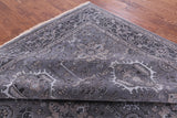 Grey Persian Fine Serapi Hand Knotted Wool  Rug - 7' 11" X 10' 1" - Golden Nile