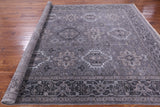 Grey Persian Fine Serapi Hand Knotted Wool  Rug - 7' 11" X 10' 1" - Golden Nile