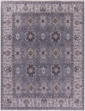 Grey Persian Fine Serapi Handmade Wool Rug - 9' 0" X 11' 9" - Golden Nile