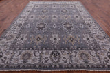 Grey Persian Fine Serapi Handmade Wool Rug - 9' 0" X 11' 9" - Golden Nile