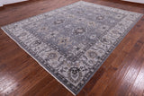 Grey Persian Fine Serapi Handmade Wool Rug - 9' 0" X 11' 9" - Golden Nile