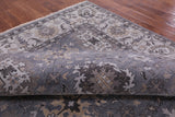 Grey Persian Fine Serapi Handmade Wool Rug - 9' 0" X 11' 9" - Golden Nile