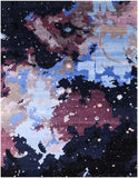 Galaxy Design Modern Handmade Wool & Silk Rug - 9' 0" X 11' 9" - Golden Nile