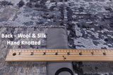 Modern Hand Knotted Wool & Silk Rug - 7' 11" X 10' 1" - Golden Nile