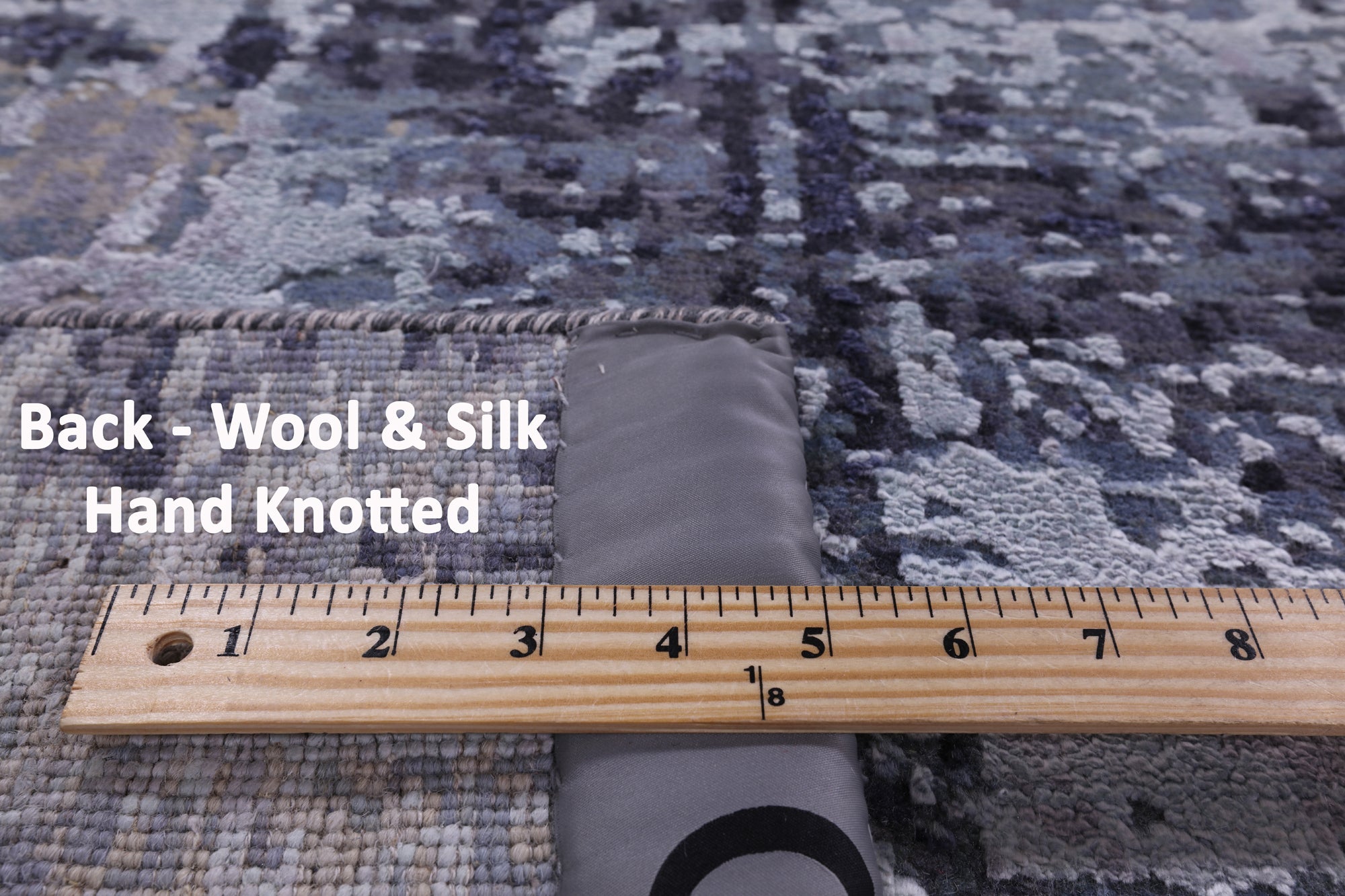 Modern Hand Knotted Wool & Silk Rug - 7' 11" X 10' 1" - Golden Nile
