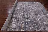 Modern Hand Knotted Wool & Silk Rug - 9' 0" X 12' 2" - Golden Nile