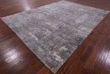 Modern Hand Knotted Wool & Silk Rug - 9' 0" X 12' 2" - Golden Nile