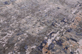 Modern Hand Knotted Wool & Silk Rug - 9' 0" X 12' 2" - Golden Nile