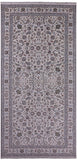 Ivory Persian Nain Hand Knotted Wool & Silk Rug - 8' 0" X 16' 1" - Golden Nile