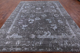 Grey Modern Hand Knotted Wool & Silk Rug - 8' 1" X 10' 0" - Golden Nile