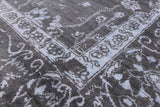 Grey Modern Hand Knotted Wool & Silk Rug - 8' 1" X 10' 0" - Golden Nile