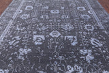 Grey Modern Hand Knotted Wool & Silk Rug - 8' 2" X 10' 0" - Golden Nile