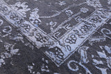 Grey Modern Hand Knotted Wool & Silk Rug - 8' 2" X 10' 0" - Golden Nile