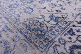 Grey Modern Handmade Wool & Silk Rug - 7' 11" X 10' 1" - Golden Nile