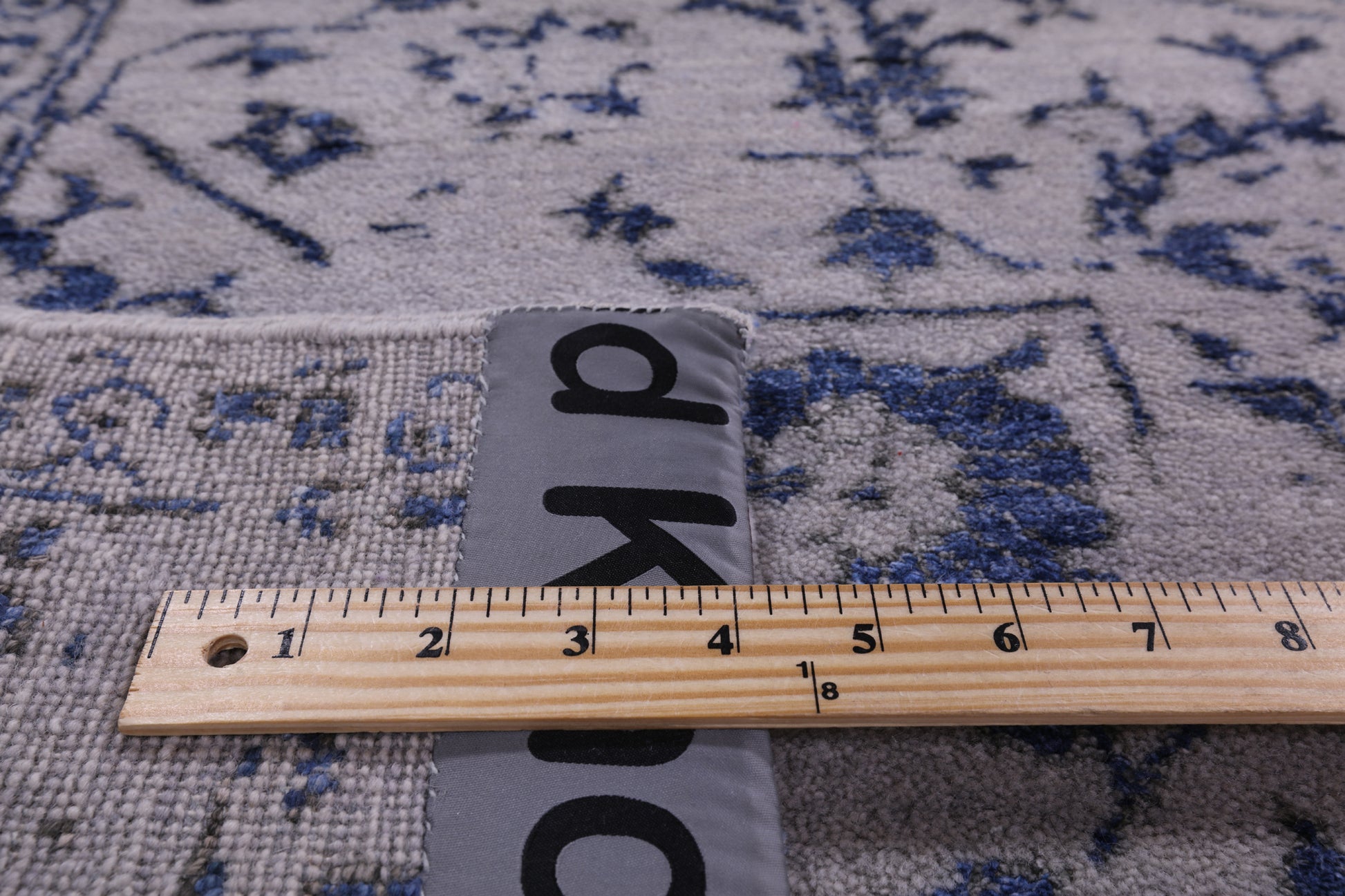 Grey Modern Handmade Wool & Silk Rug - 7' 11" X 10' 1" - Golden Nile