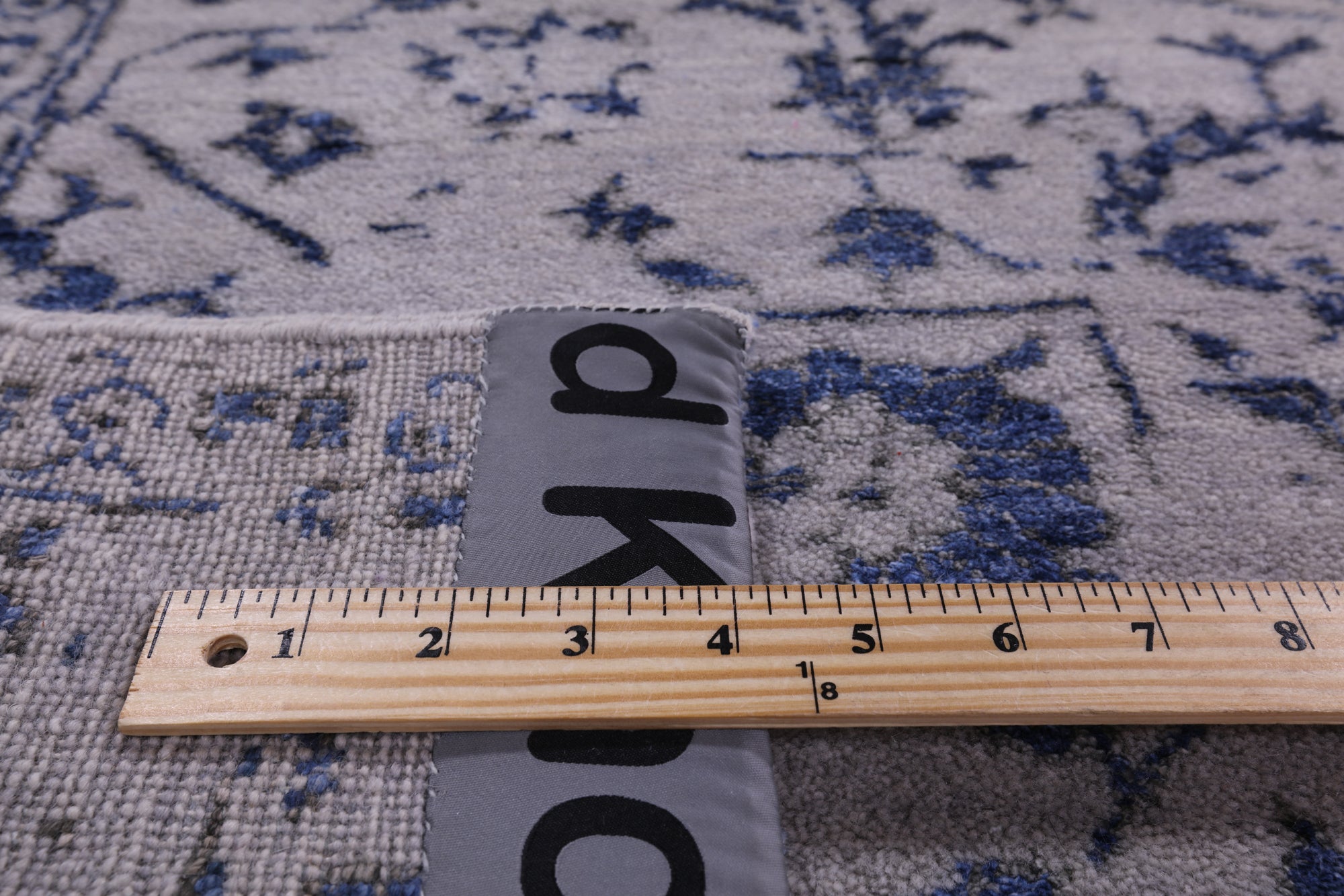 Grey Modern Handmade Wool & Silk Rug - 7' 11" X 10' 1" - Golden Nile