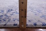 Grey Modern Handmade Wool & Silk Rug - 7' 11" X 10' 1" - Golden Nile