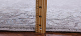 Grey Modern Hand Knotted Wool & Silk Rug - 8' 2" X 10' 0" - Golden Nile