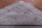 Grey Modern Handmade Wool & Silk Rug - 8' 0" X 10' 1" - Golden Nile