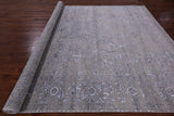Grey Modern Handmade Wool & Silk Rug - 8' 2" X 10' 1" - Golden Nile