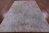 Modern Hand Knotted Wool & Silk Rug - 6' 0" X 9' 1" - Golden Nile