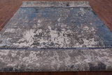 Modern Handmade Wool & Silk Rug - 9' 0" X 12' 3" - Golden Nile
